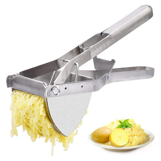 Potato Ricer, CUGLB Stainless Steel Professional Ricer for Mashed Potatoes and Ricer Kitchen Tool, Mash Potato Masher for Creamy Mashed Potatoes