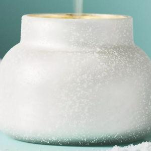 Capri Blue Volcano Snowflake Glass Candle
