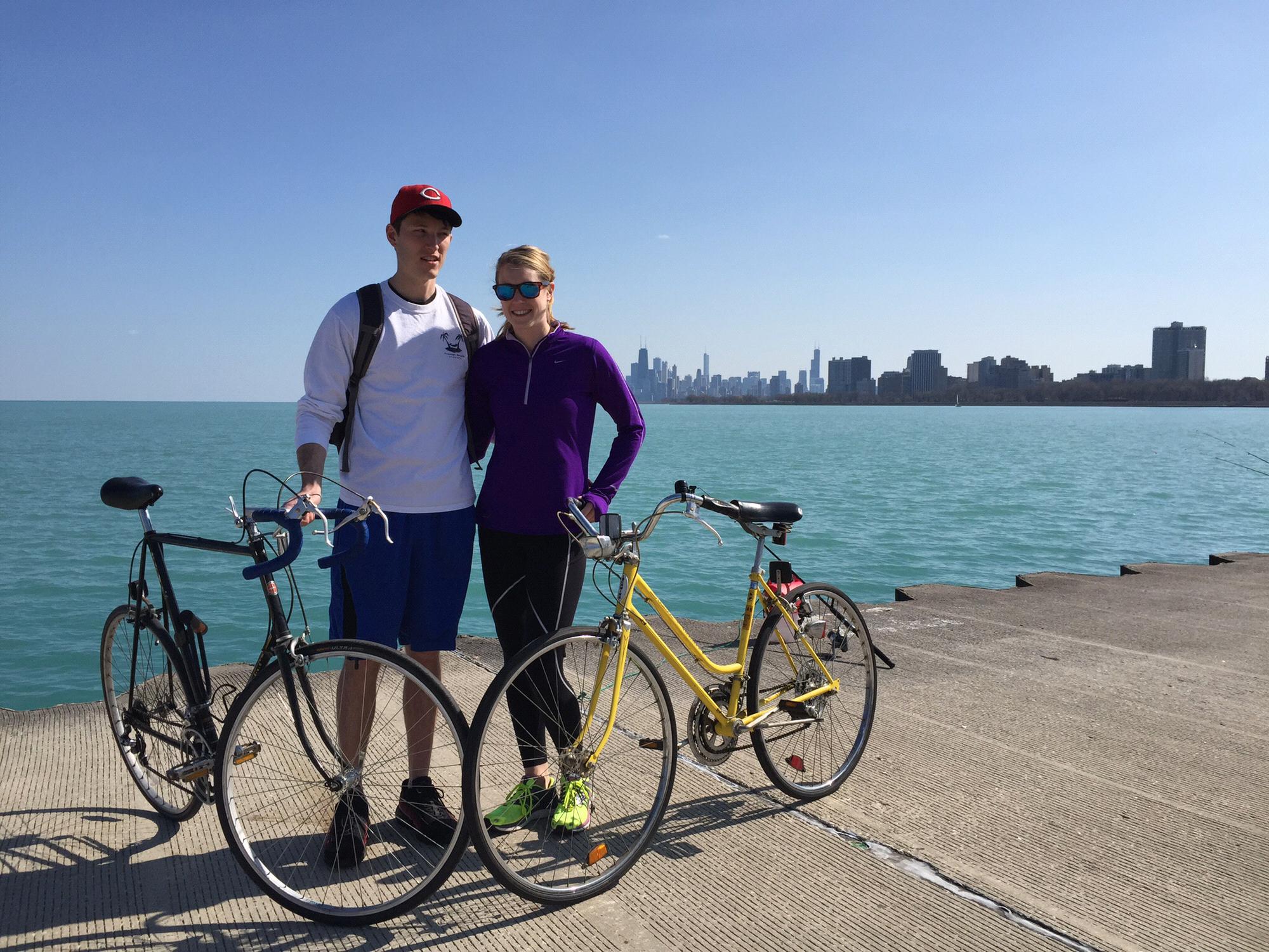 Exploring Chicago, the city we had just moved too in 2014