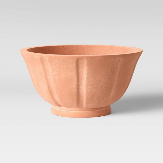 12" Concrete Footed Bowl Terracotta - Smith & Hawken™