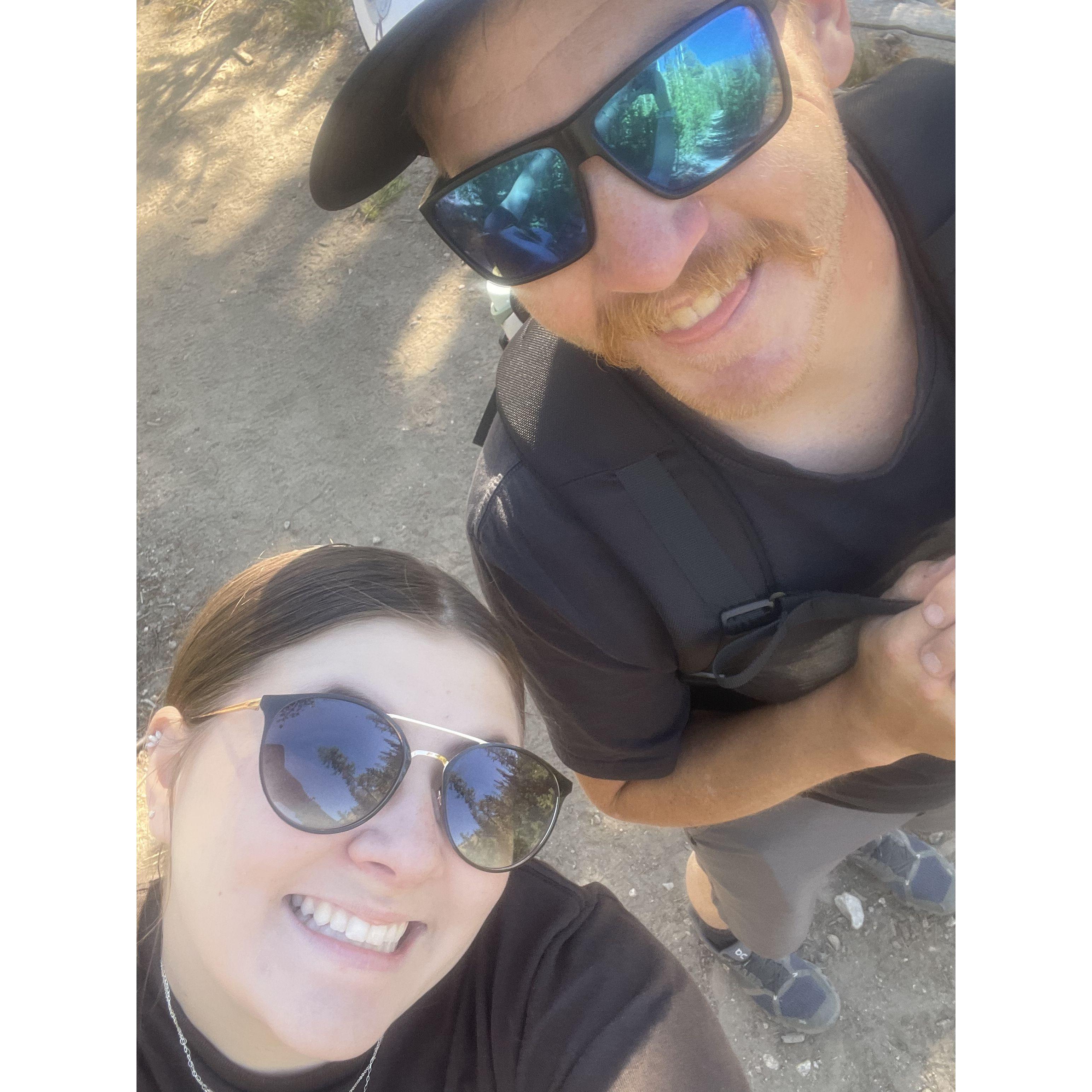 first trip to Wallowa Lake right after we started dating