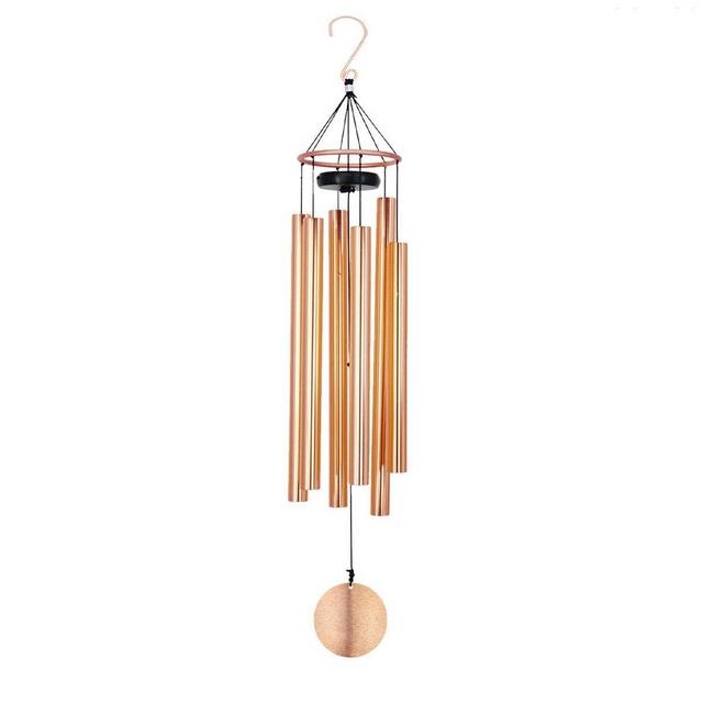 Metal Ring Series Wind Chimes- 36/45 Inch Rose Gold