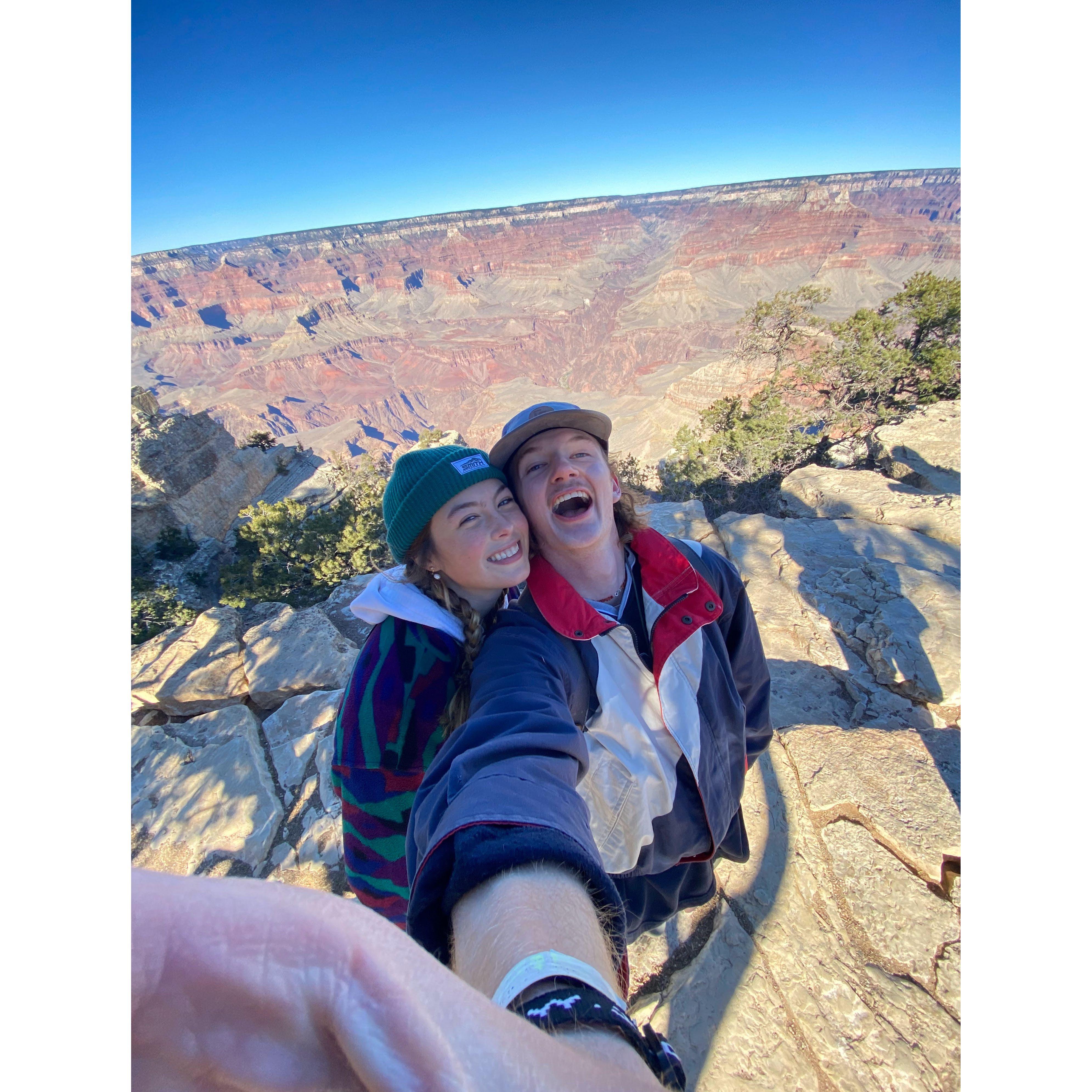 .5 selfie at the Grand Canyon!