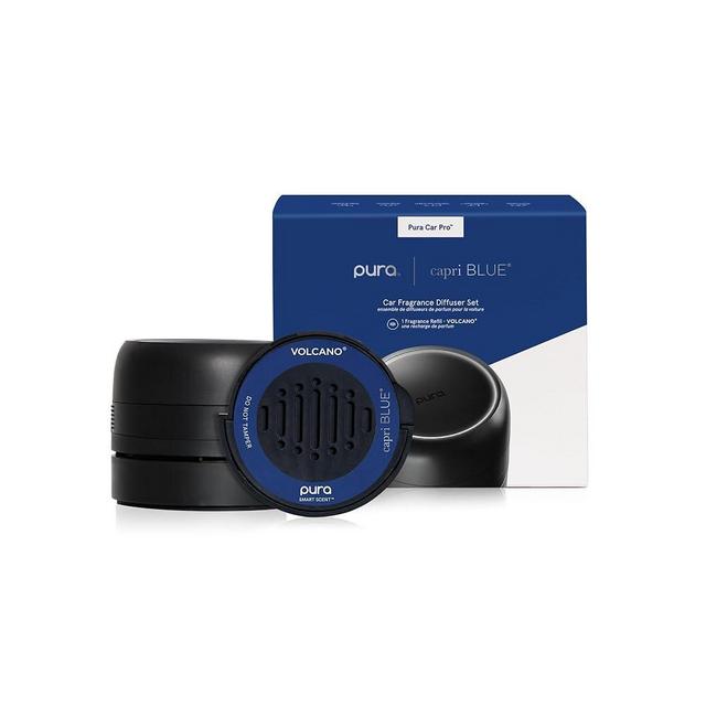 Capri Blue Volcano Pura Car Diffuser - Pura Car Air Freshener with Refills - Volcano Car Scent Diffuser Refills with Notes of Tropical Fruits & Sugared Citrus - Car Accessories