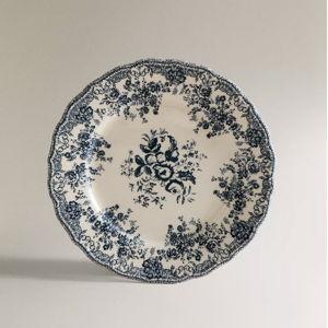 FLORAL EARTHENWARE DINNER PLATE