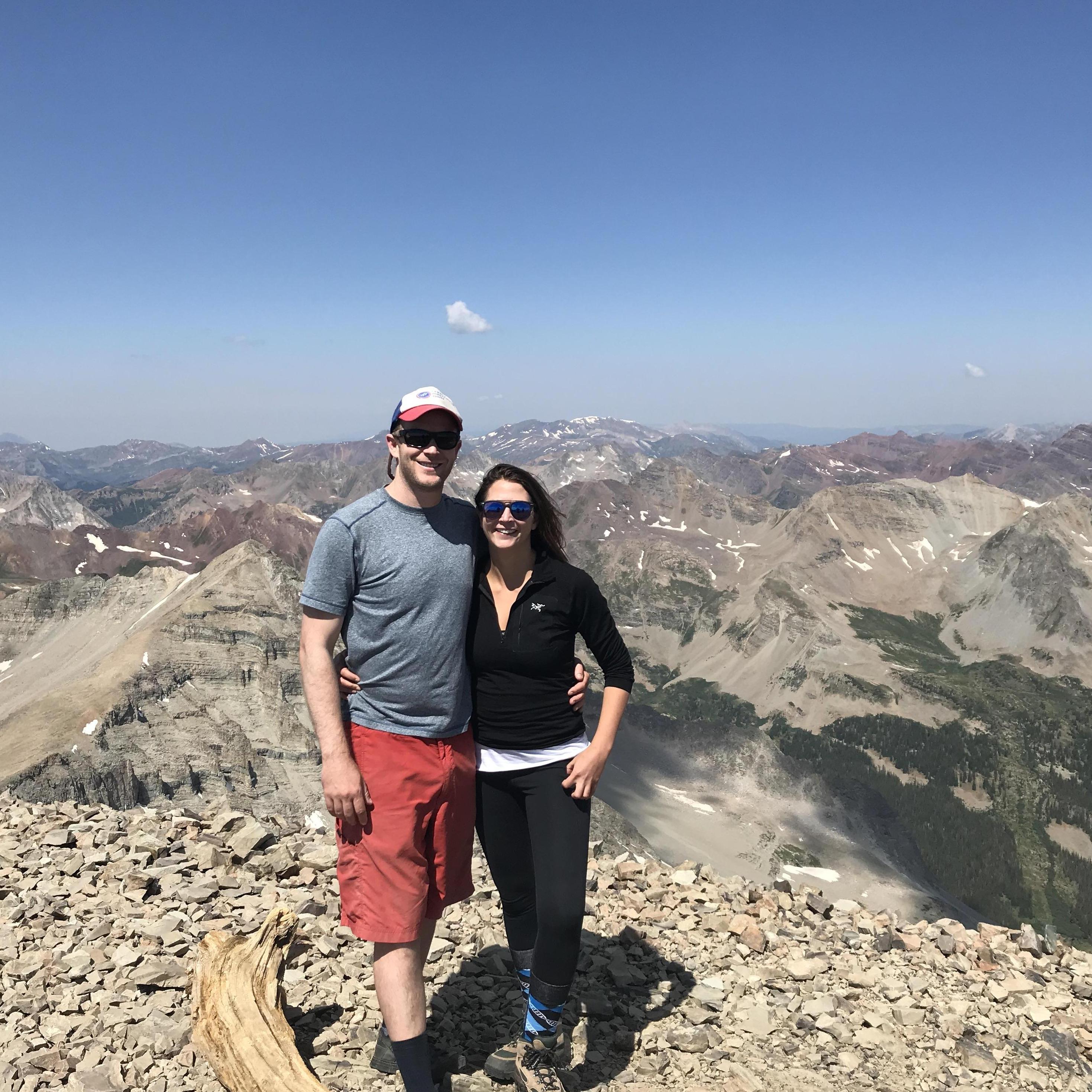 The skree field on the way up was quite the test of the relationship but we made it!