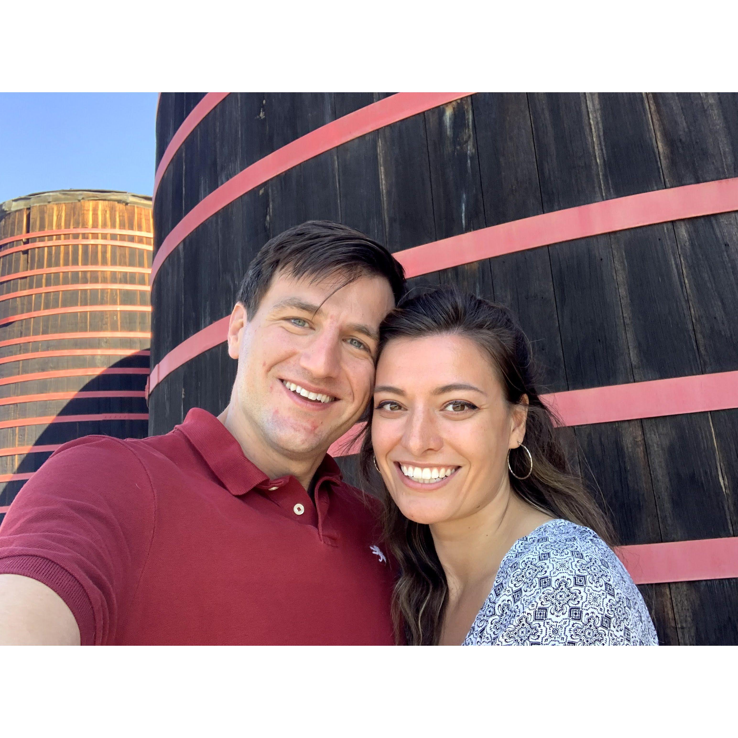 On our first full day in Napa, we took bikes out to visit the wineries - seen here at Peju!