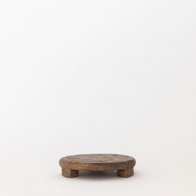 Mango Wood Carved Pedestal (Large), McGee & Co
