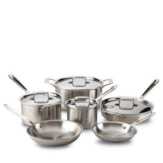 All-Clad D5 Stainless Brushed 10-Piece Cookware Set
