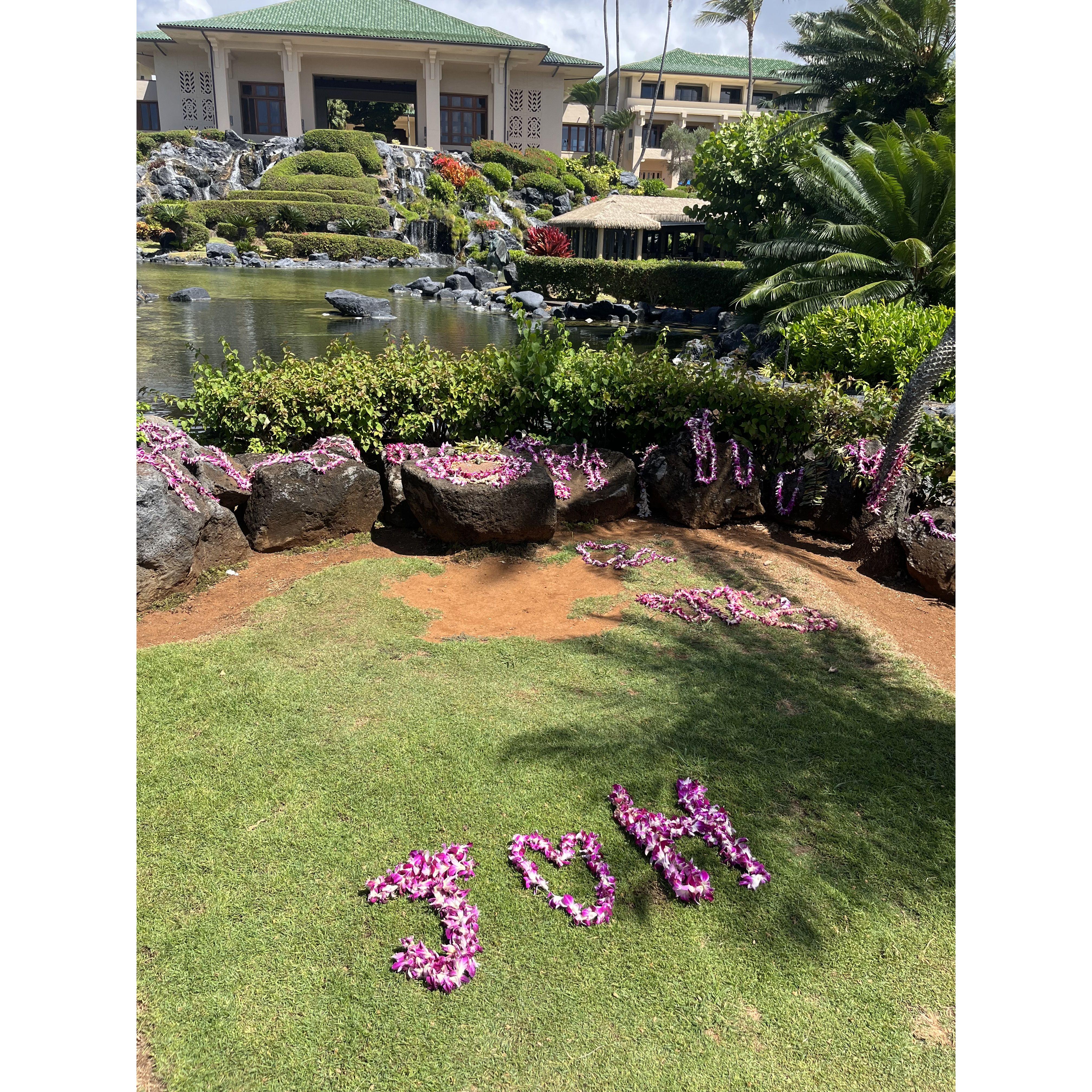 September 2023: HAWAII!! Kauai will forever hold a special place in Josh & Hallie's hearts!