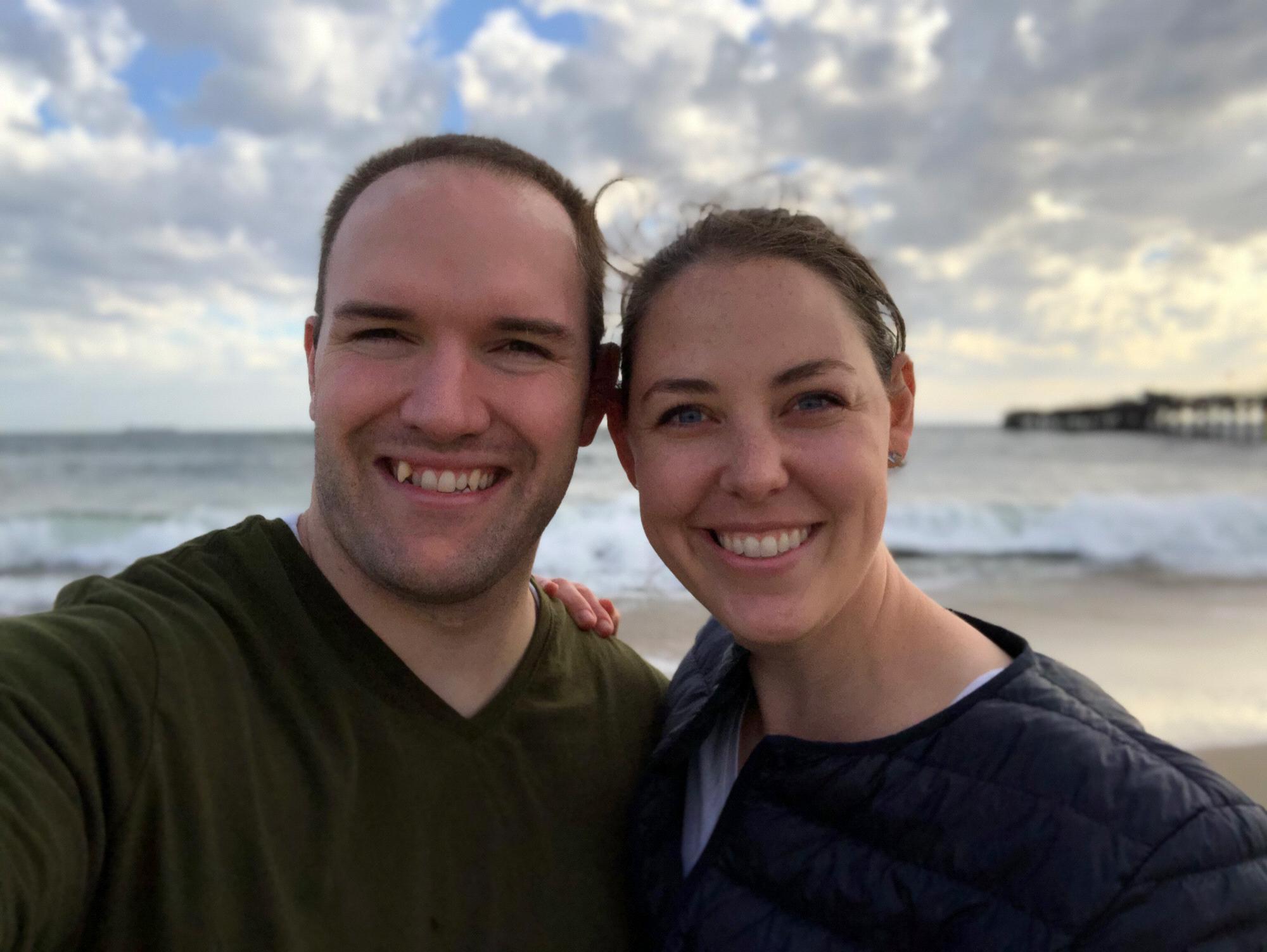 This was moments before going to Medieval Times in California. Walking on the beach together was great and everything but nothing compared to watching our knight win the favor of the queen.