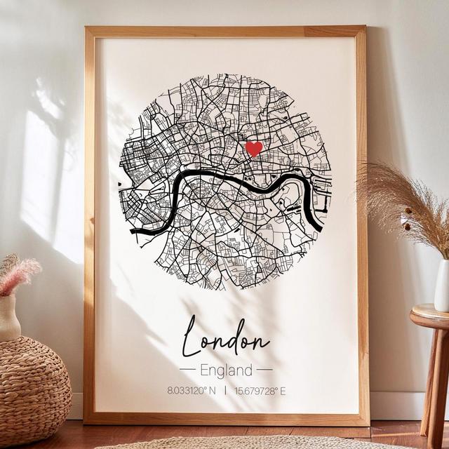 Customized Map Framed Wall Art, Customized Gift, Any Location, Custom City Map, Personal City Map, Home Gift, Office Wall Decor, Wall Art