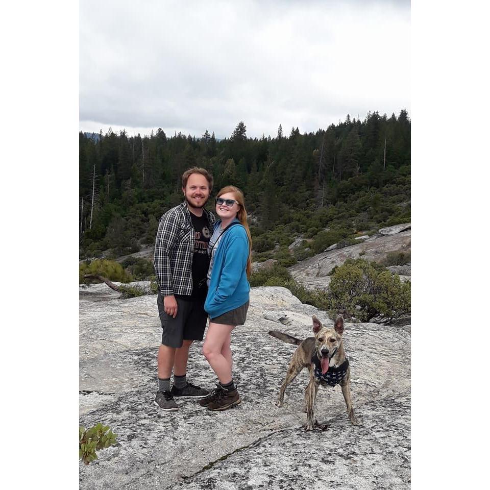 Table Mountain in Oroville, hiking with Blaise's family and our dog Coach