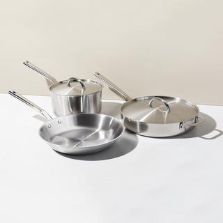 5-Ply Copper Core Cookware Set with Fry Pan
