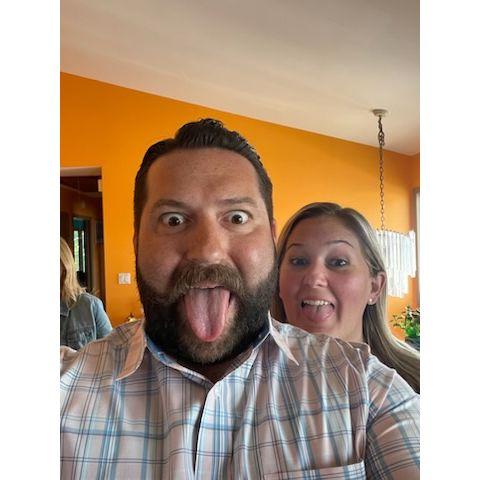 Being silly at Aunt Donna's