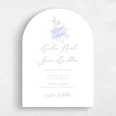 Blue Arch Wedding Invitation - Kylan Classic