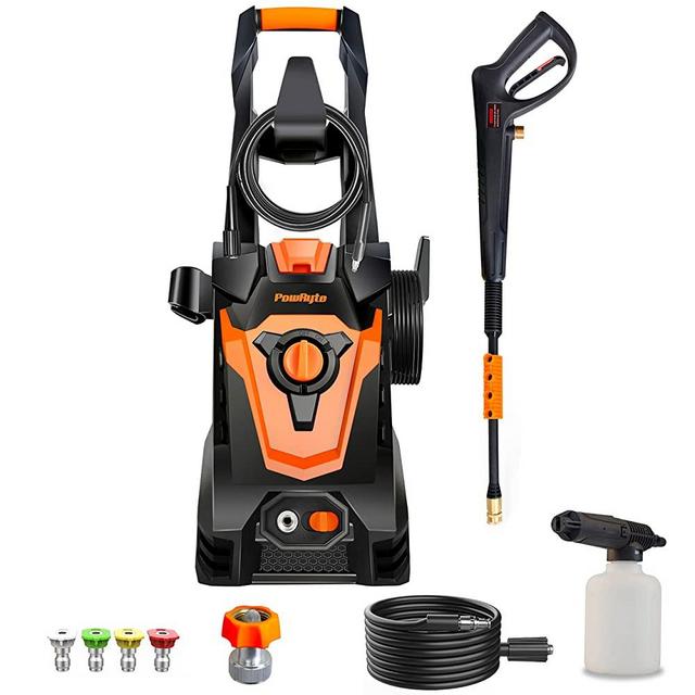 PowRyte Electric Pressure Washer, 5 Different Pressure Tips, Power Washer, 4000 PSI 2.6 GPM