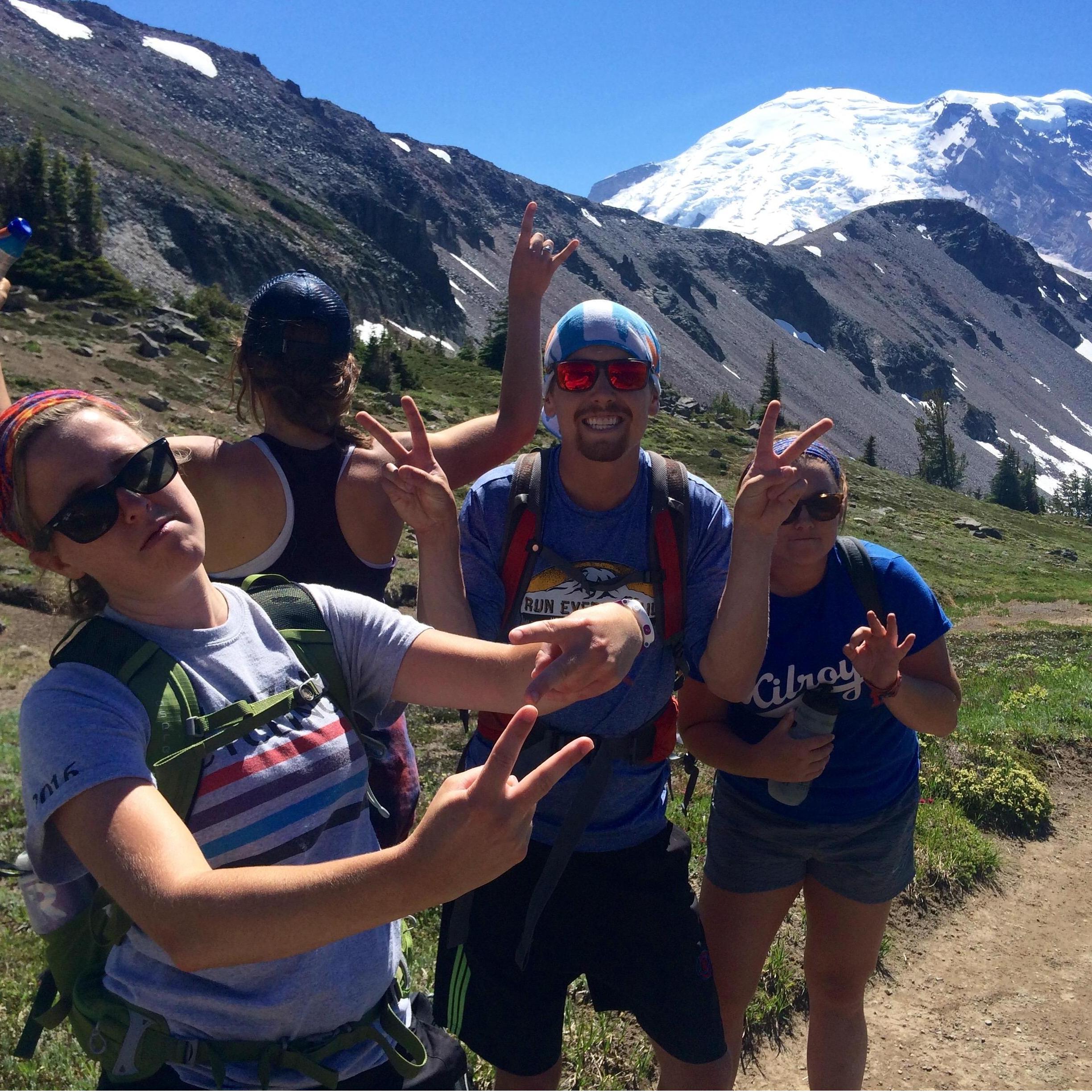 Mount Rainier hiking with friends [Washington, July 2016]