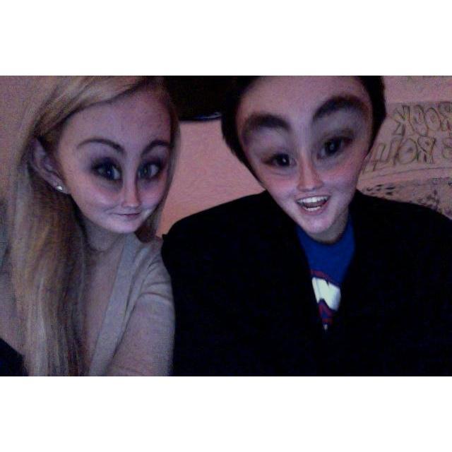 Our first photo together...