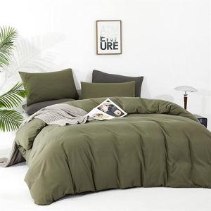 Green Comforter Set King - Olive Dark Green Bedding, Modern Soft Breathable 3 Piece Blanket Quilt for Women Men King Bed