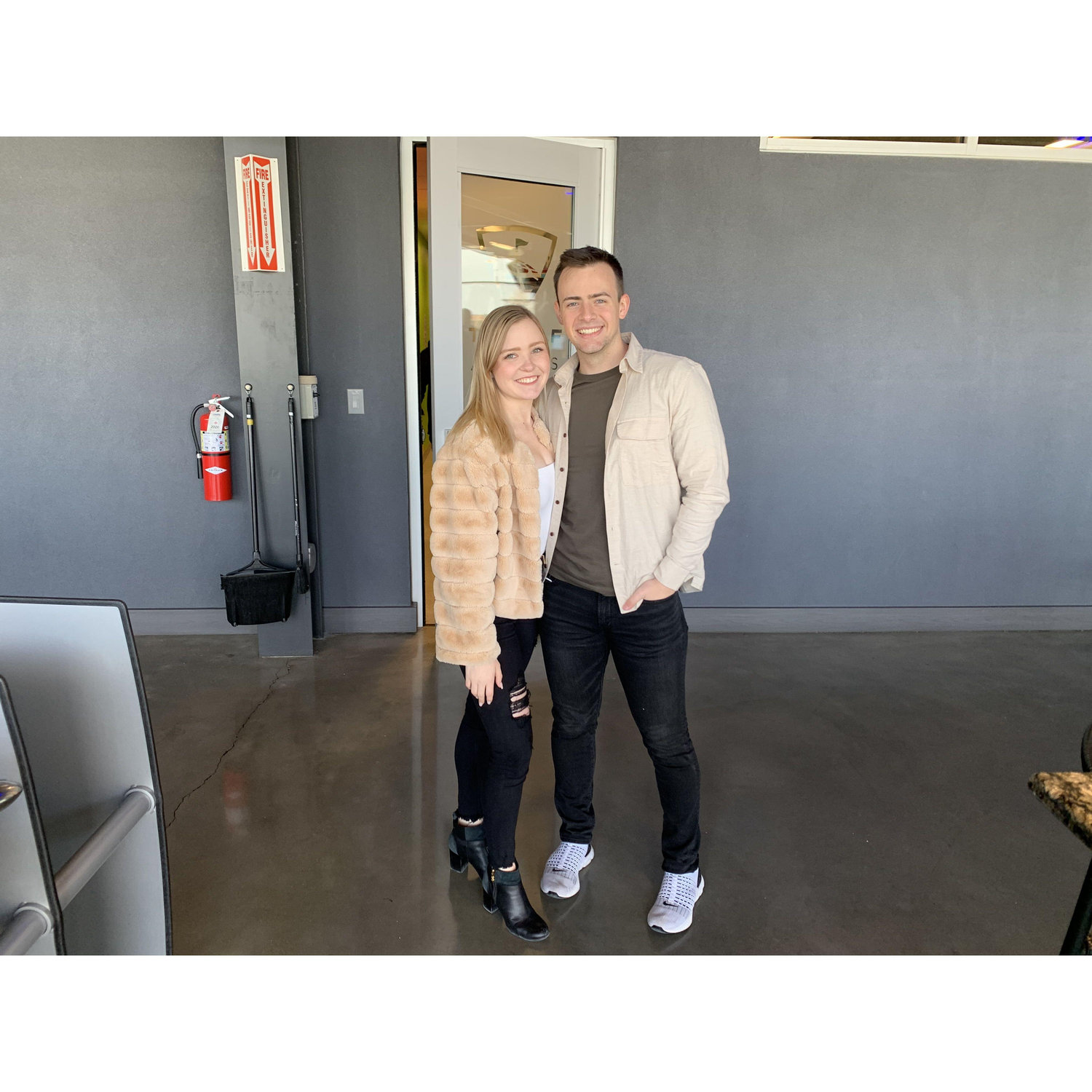 The first and second time (but definitely not the last) that Reagan beat Sean at top golf.