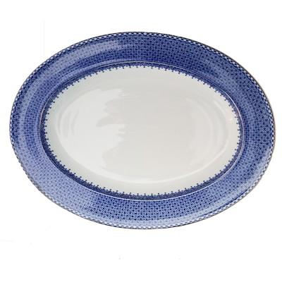Mottahedeh Platter, Blue Lace