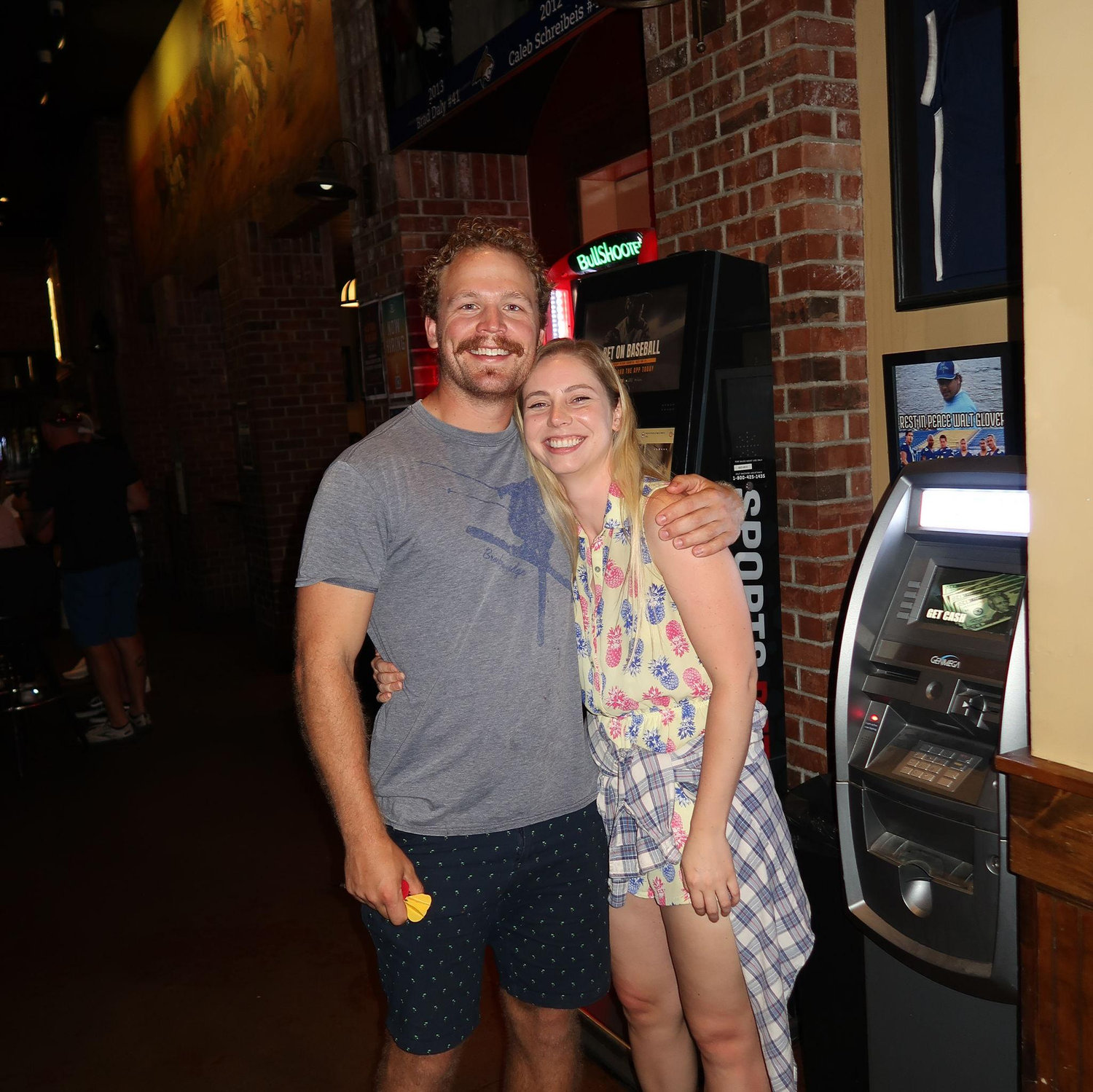 Playing darts in Bozeman, MT