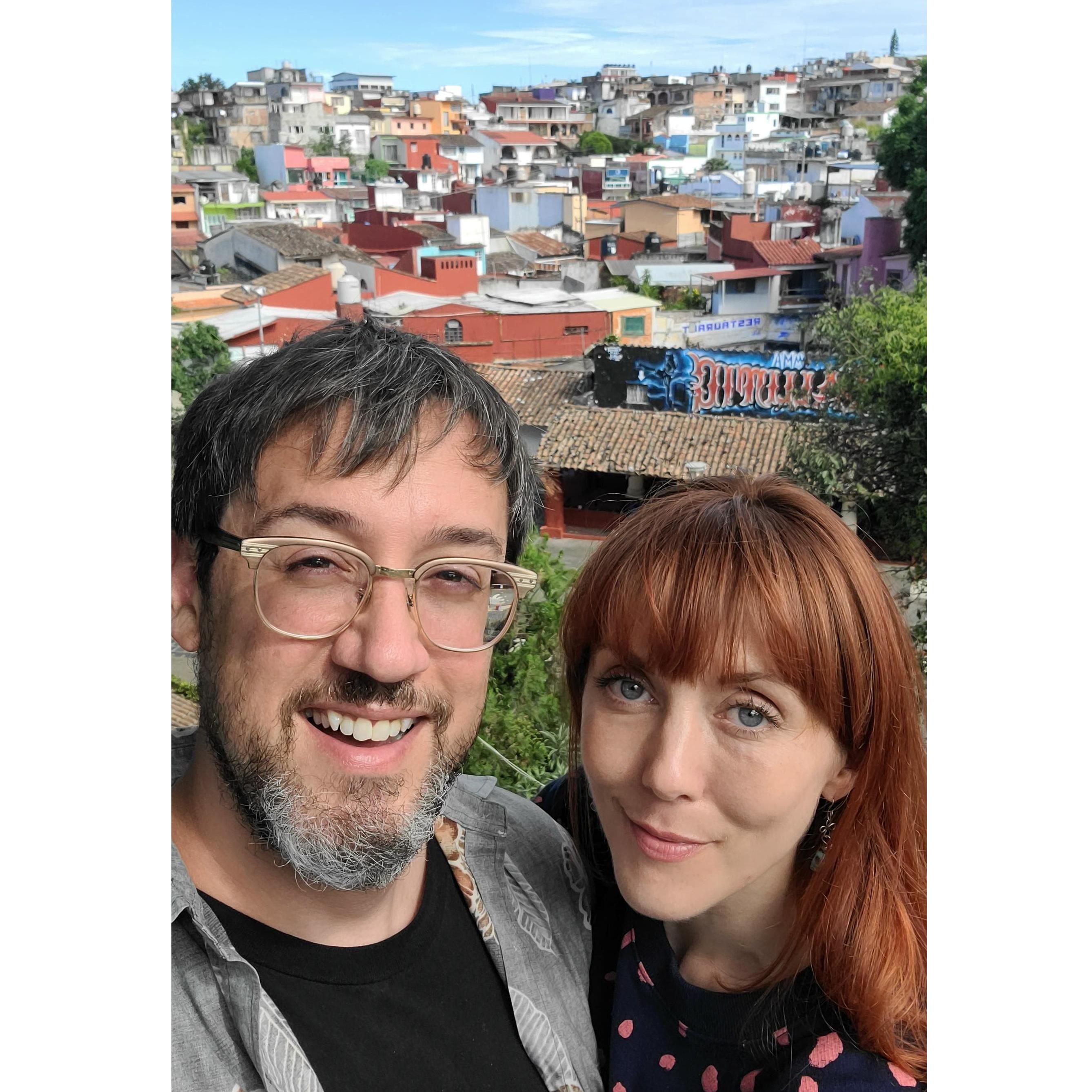 Jayk and Erin in Veracruz on our Engagement Trip