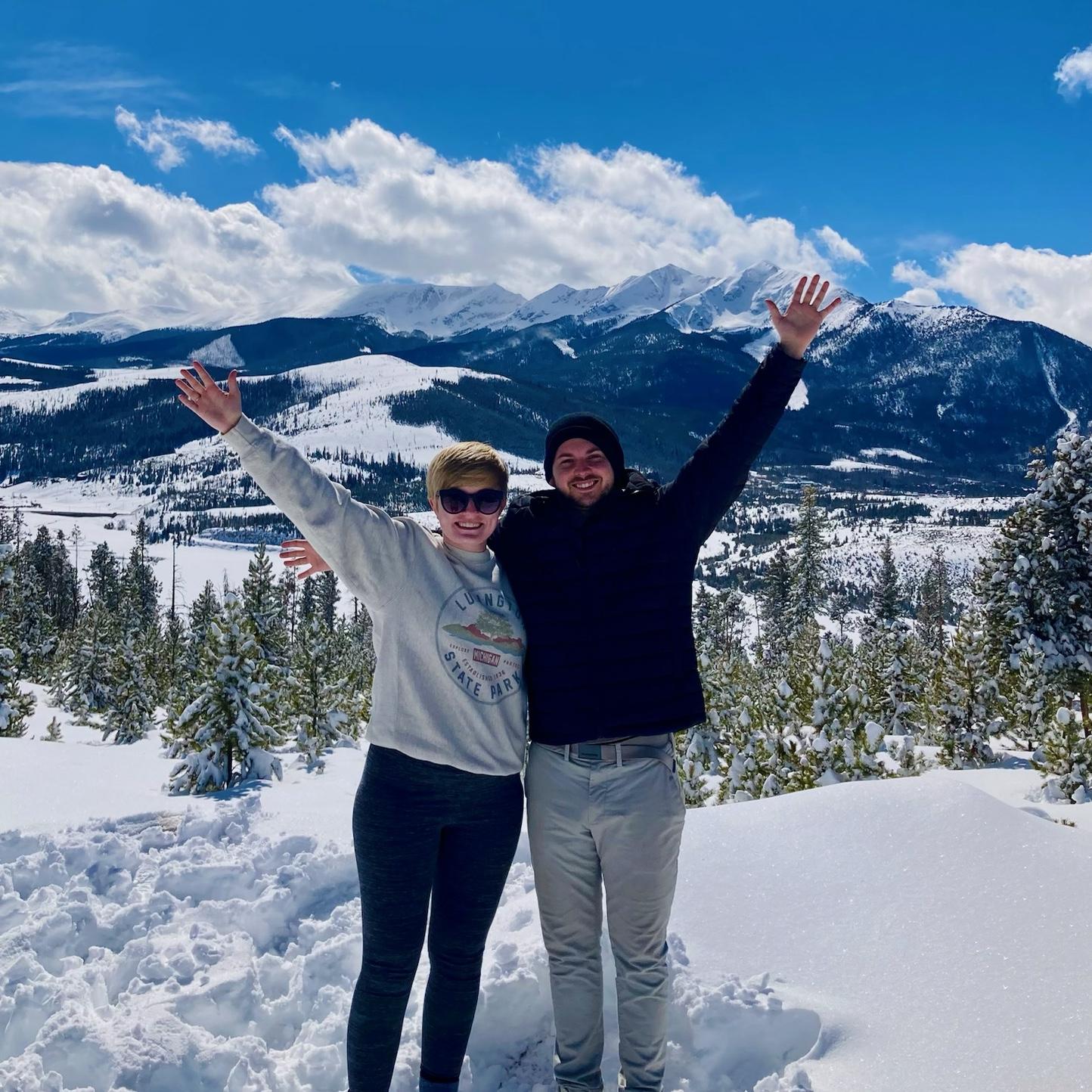 Colorado - We went to Colorado in 2023 to snowboard with our friends, Grant & Jessie (who are in our bridal party!)