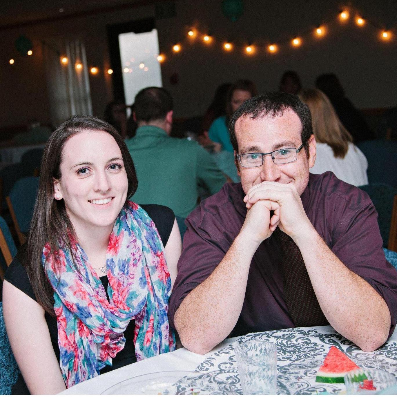 At a friend's wedding, right after we became official boyfriend/girlfriend.