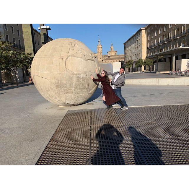 Rotating the planet in Zaragoza, Spain!