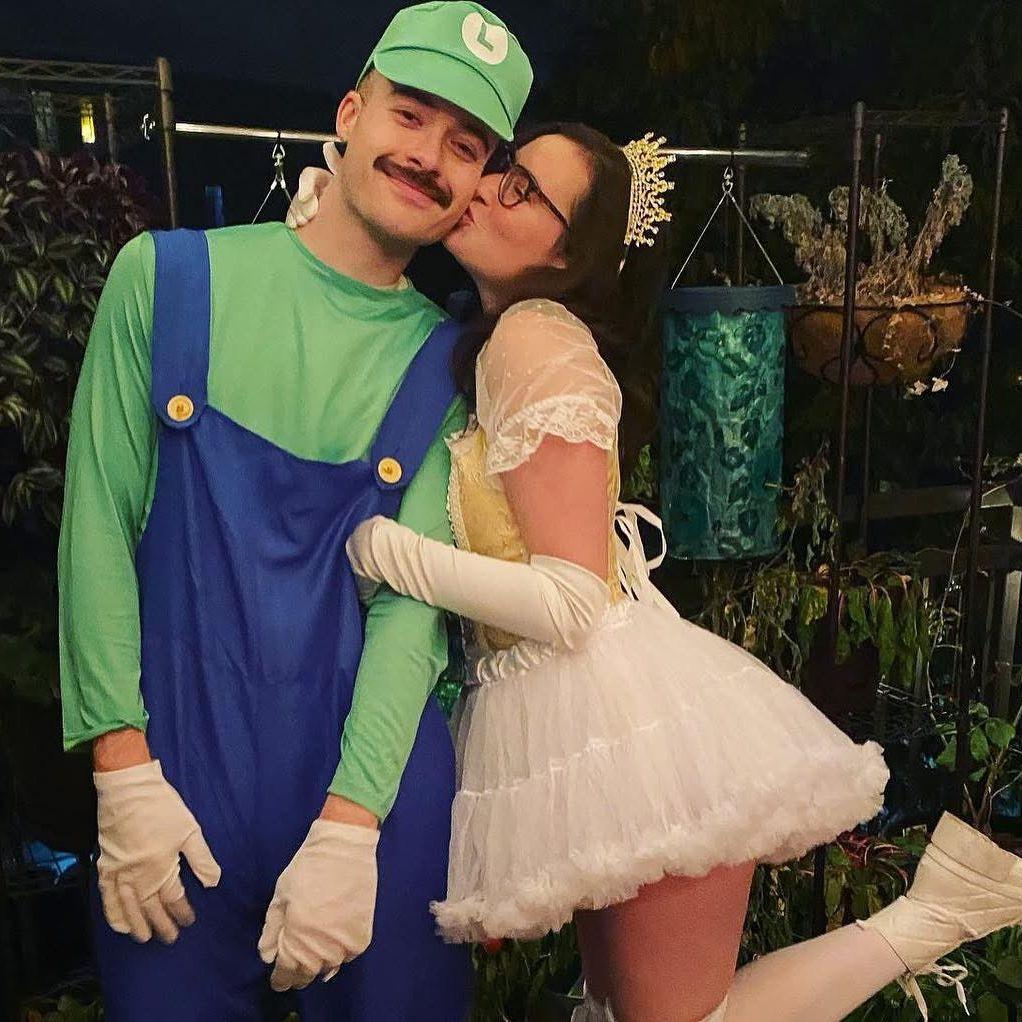 We started dating in October 2021 and spent our first Halloween together as Luigi and Daisy. Wahoo!