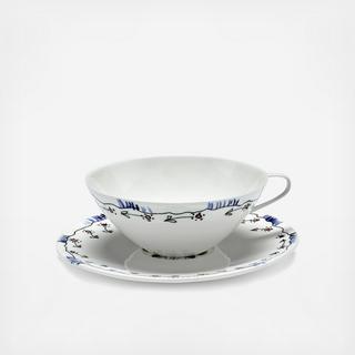 Midnight Flowers Anemone Tea Cup + Saucer by Marni, Set of 2