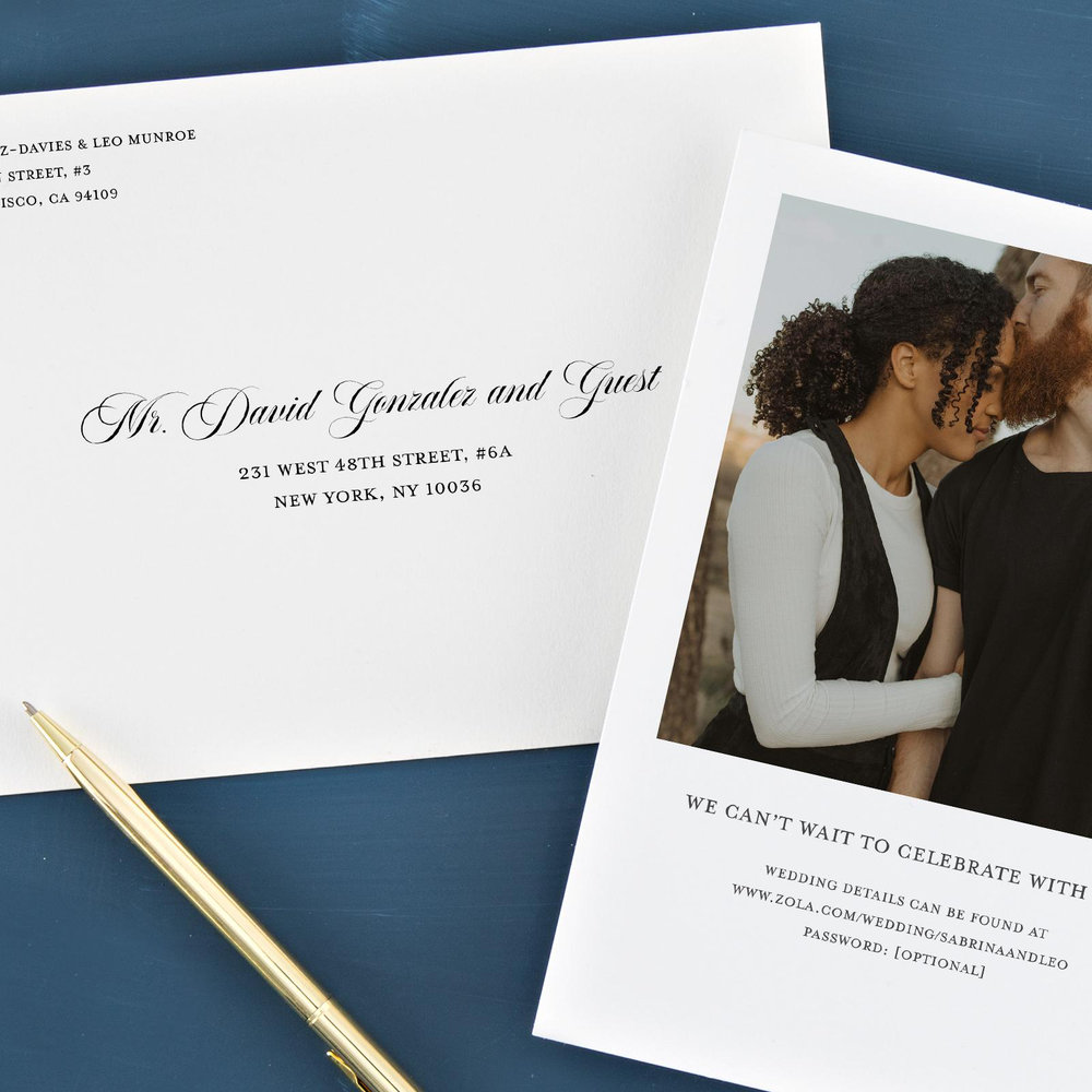 Goundry Frame | Light Oatmeal | Zola Wedding Invitations