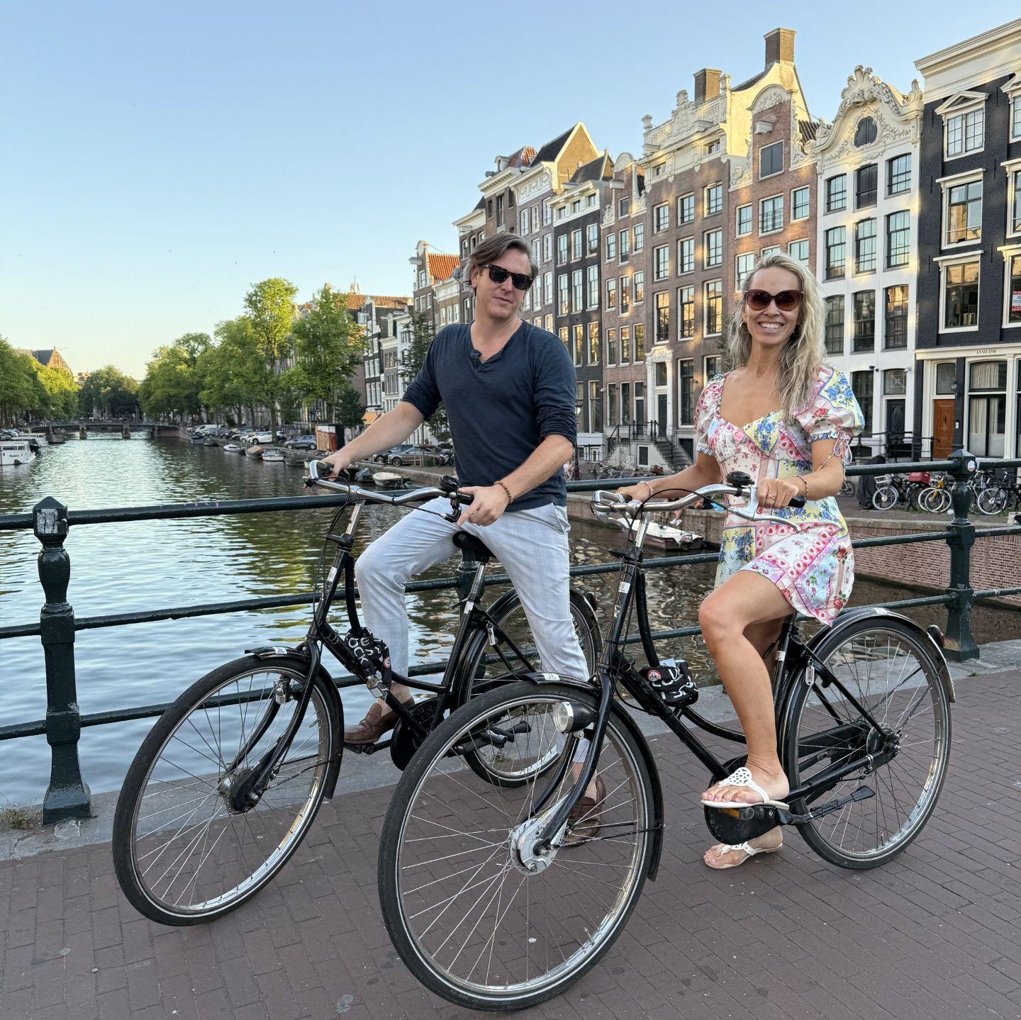 Biking in Amsterdam