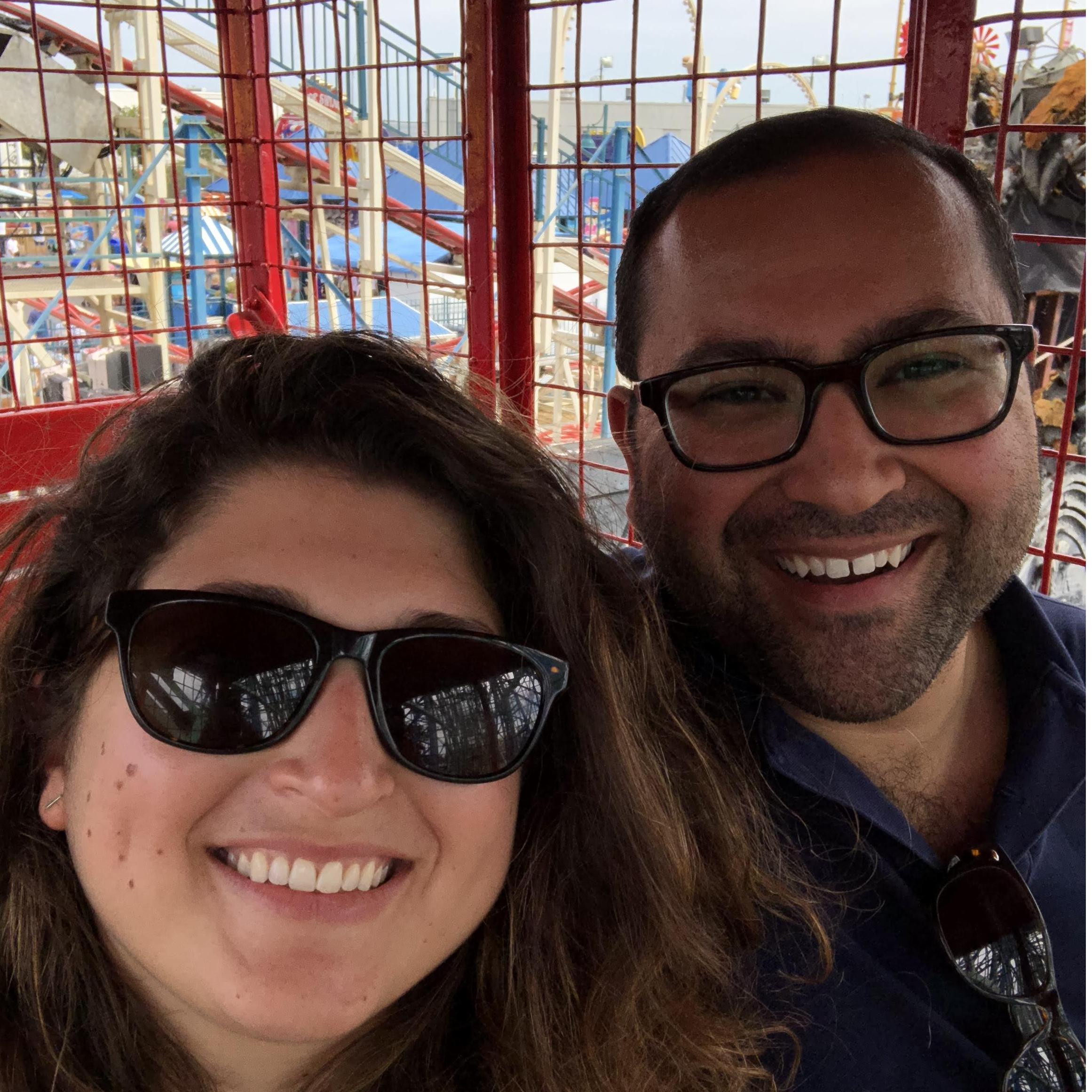 on the Wonder Wheel, Coney Island, NYC
