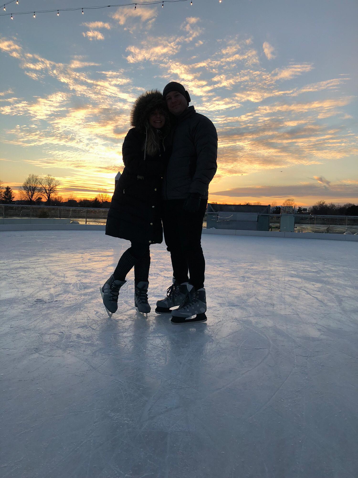 Ice Skating on the Warf in DC
