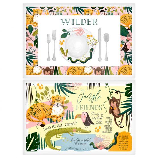 Personalized Reversible Placemat - Jungle