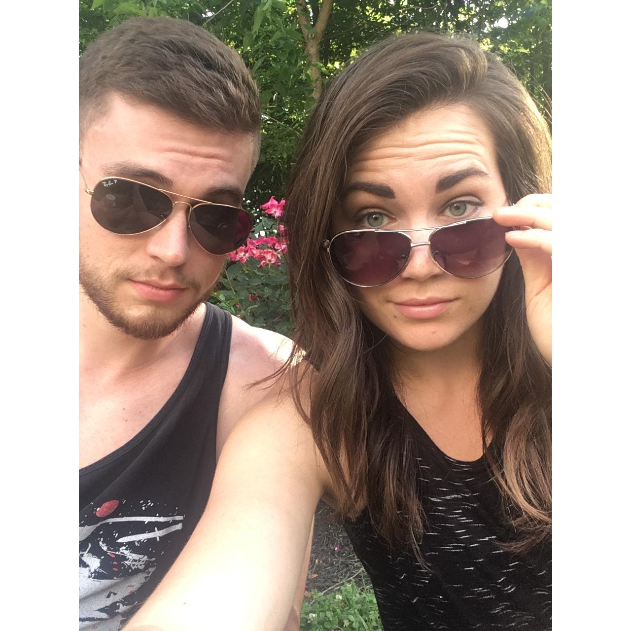 This was the first official "couple selfie"