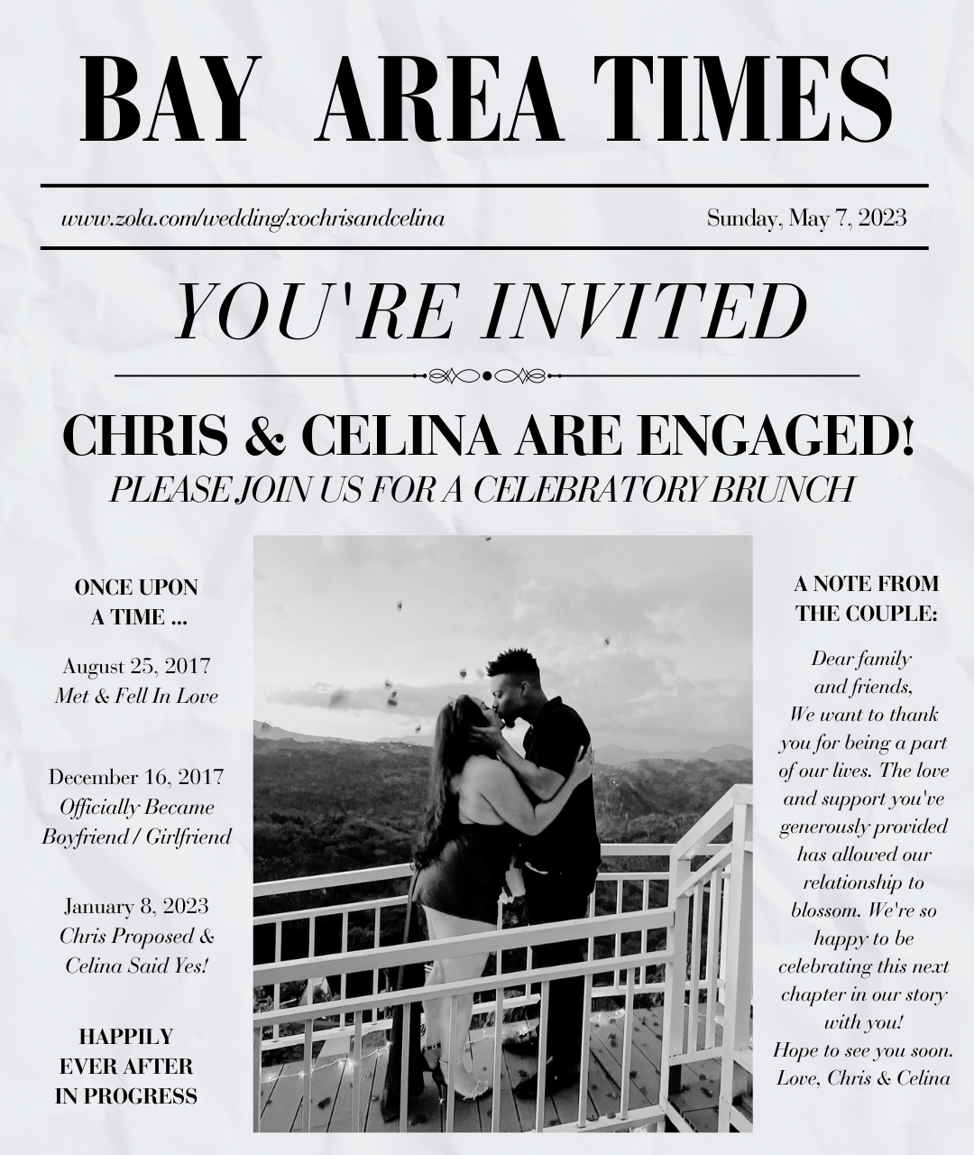 The Wedding Website of Celina Delos Santos and Christopher Williams