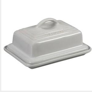 European Butter Dish- White