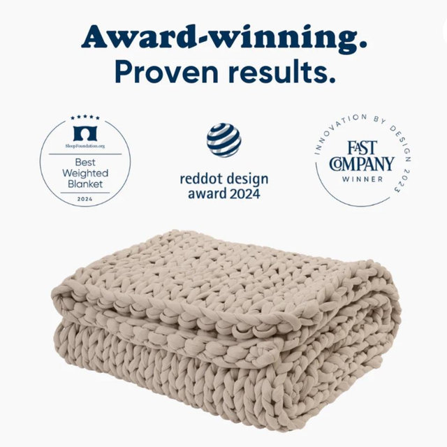 Bearaby 20lbs Cotton Weighted Blanket
