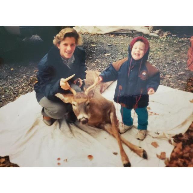 David and his mom, Paulette Nice with a buck.