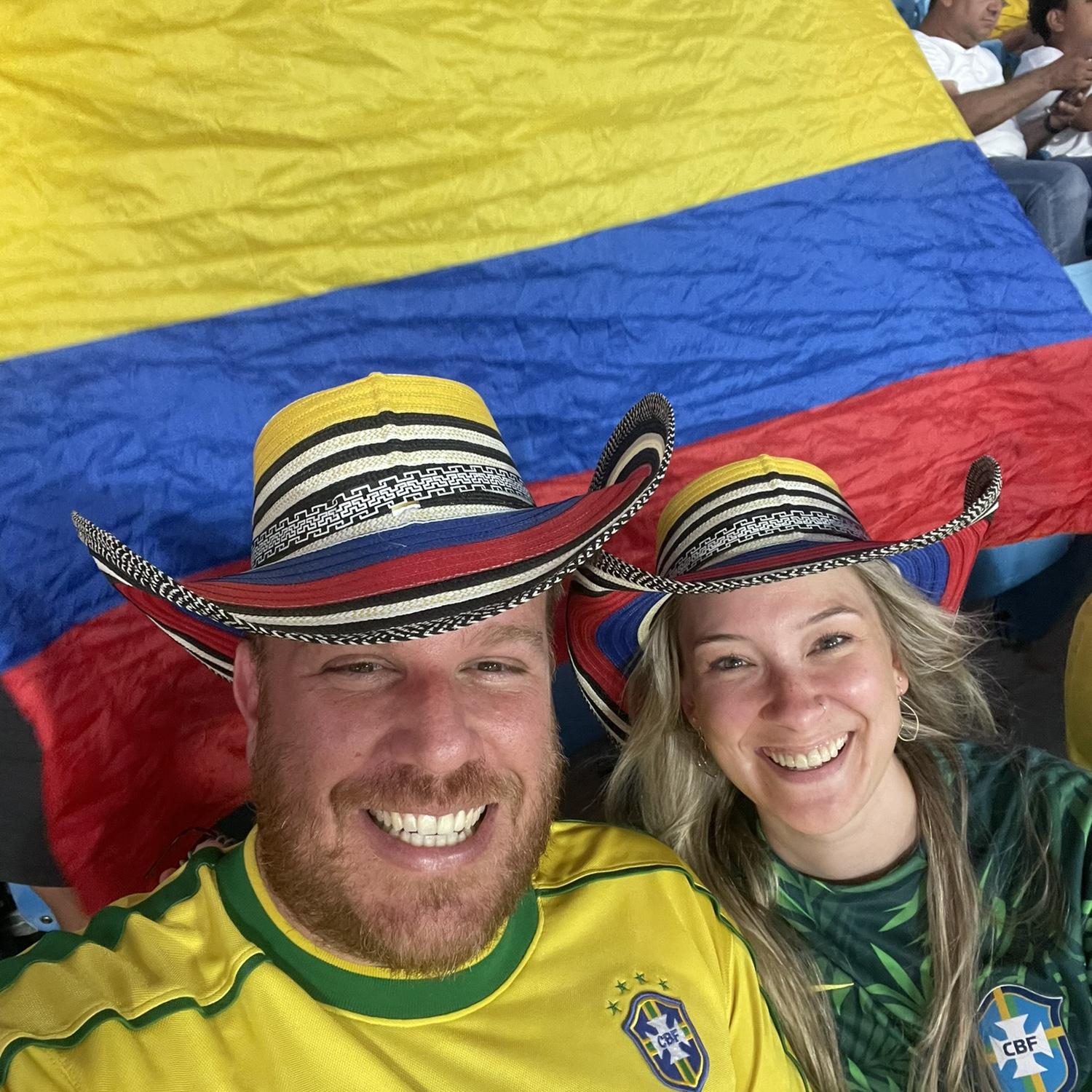Gloria’s first fútbol game.
Colombia 🇨🇴 vs Uruguay 🇺🇾 ⚽️
Summer-ish 2024