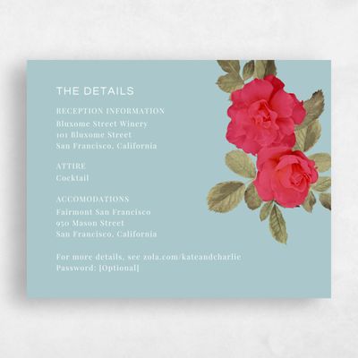 Soft Teal, Blue Wedding Enclosure - Woads
