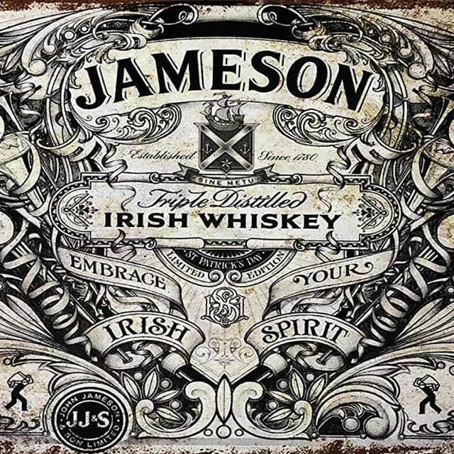 AMELIA SHARPE Metal Sign Jameson Whiskey Beer tin Sign Vintage Bar Man cave Garage Kitchen Home Wall Decoration Art Sign 12 X 8 Inch