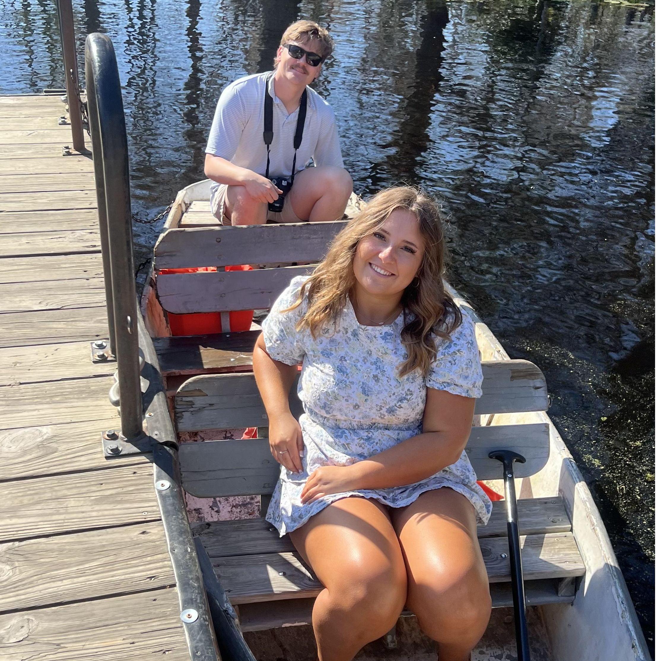 The dock hand snapped a picture of us, I highly recommend visiting this place.
