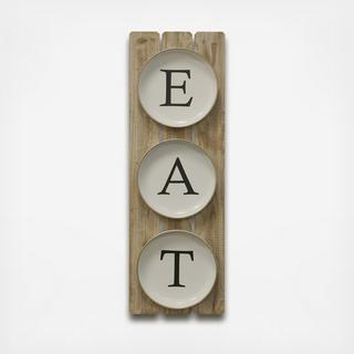 EAT Plates Wall Art