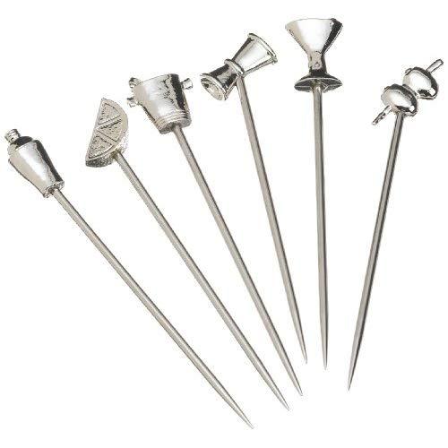 Prodyne MP-9 Stainless Steel & Pewter Martini Picks (Set Of 6)