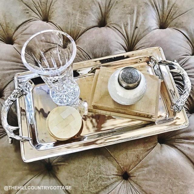 Beatriz Ball WESTERN antlers rect. tray (lg) 6045